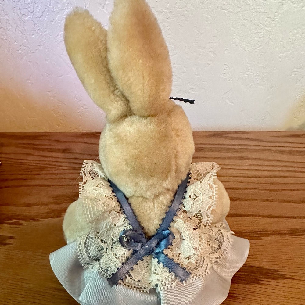 Stuffed bunny with movable arms and legs